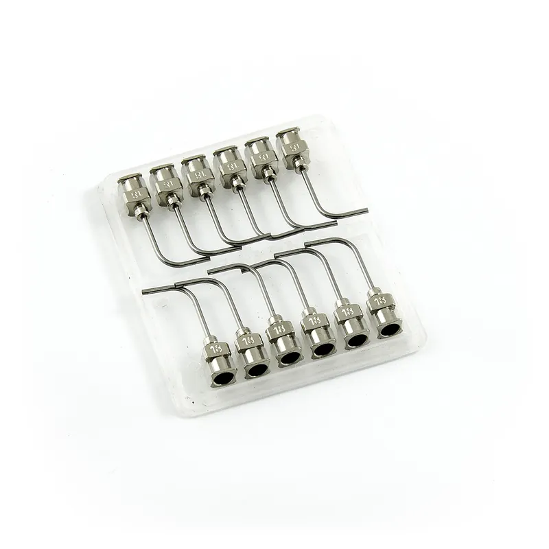 Pravoúhlé 90° nerezové dávkovací jehly 18G 1" set 12ks Nejlepší Cena