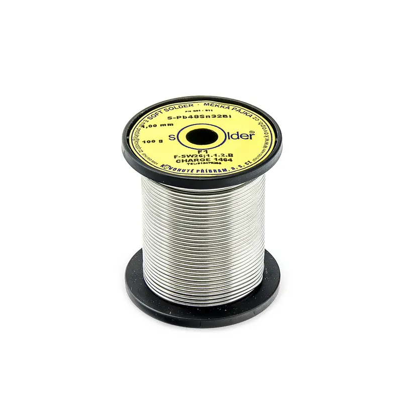 Cín S-PB48Sn32Bi F1 trubičkový nízkotavitelný 1mm 100g Vrácení Zdarma