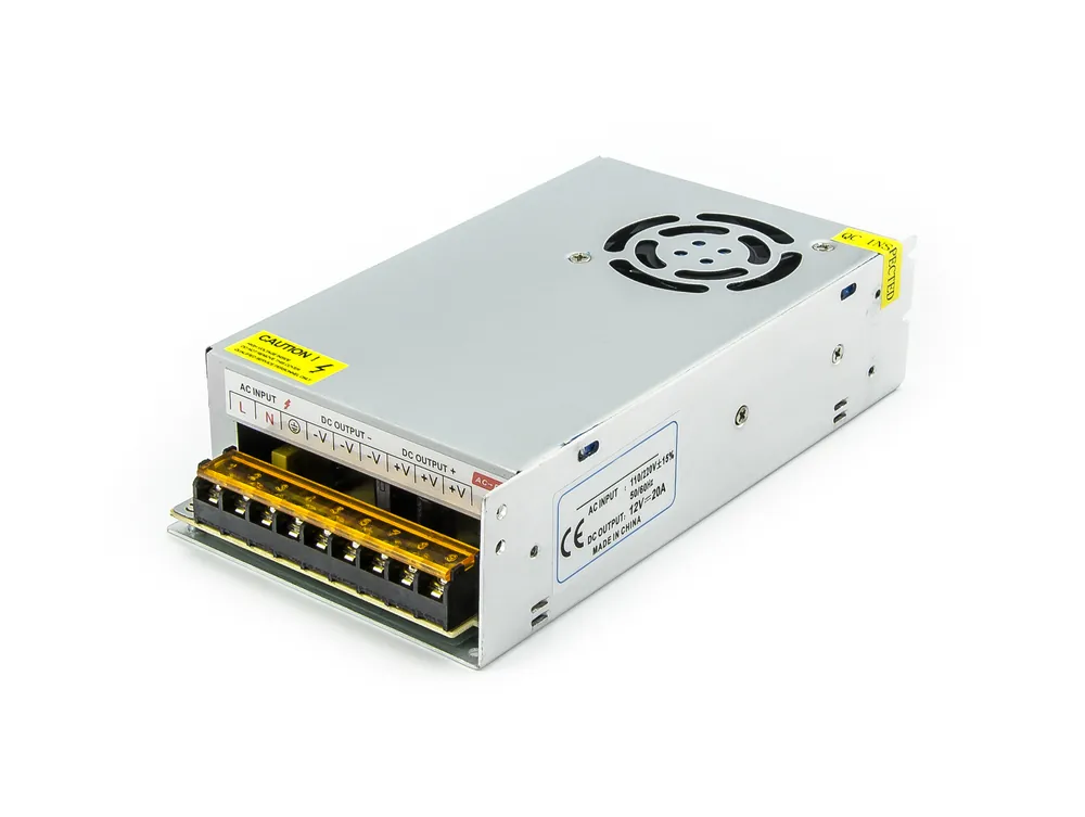 Nízká Cena Spínaný zdroj WXD-240-12V 20A 240W aktivní chlazení