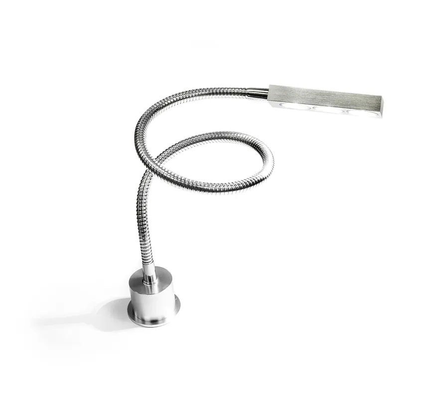 Super Cena Servisní LED lampa s husím krkem k montáži, bezpodstavcová, 3x LED, celokovová