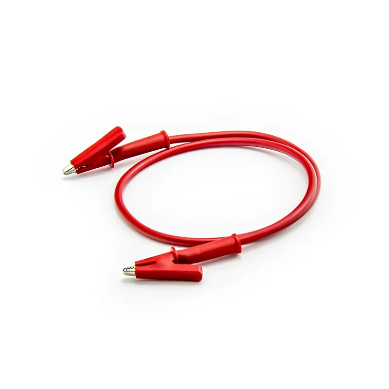 Novinka Kabel krokosvorka - krokosvorka 50cm červený