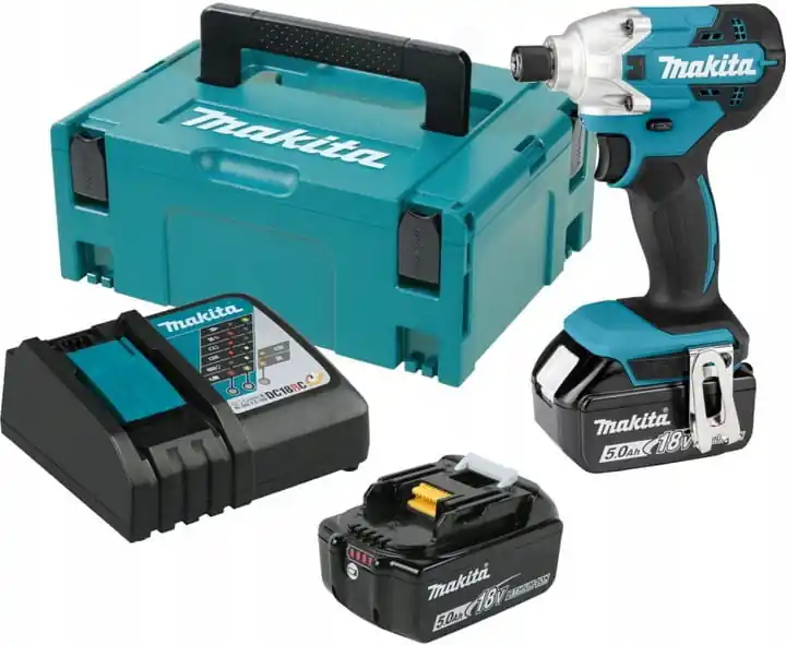 MAKITA DTD156RTJ Aku rázový utahovák 18V; 2x 5,0Ah; 155Nm; 1/4" Hex Cenová Bomba