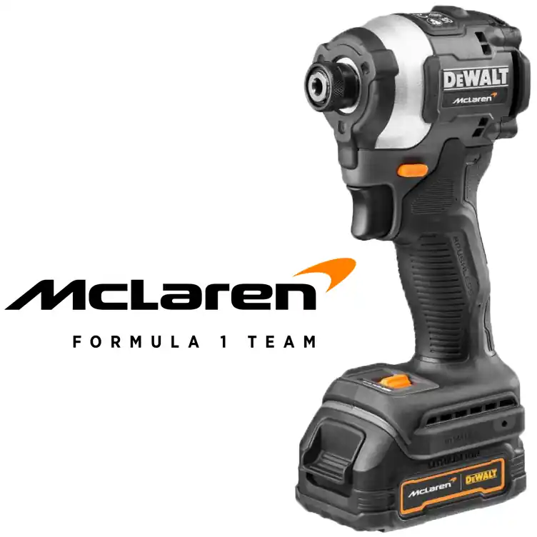 DEWALT DCF85ME2GT Aku rázový utahovák 18 V; 2x 1,7Ah; 206Nm; 1/4" HEX (McLaren) Oblíbený