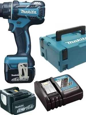 Originální MAKITA DDF470RTJ Aku vrtací šroubovák 14,4V; 2x 5,0Ah