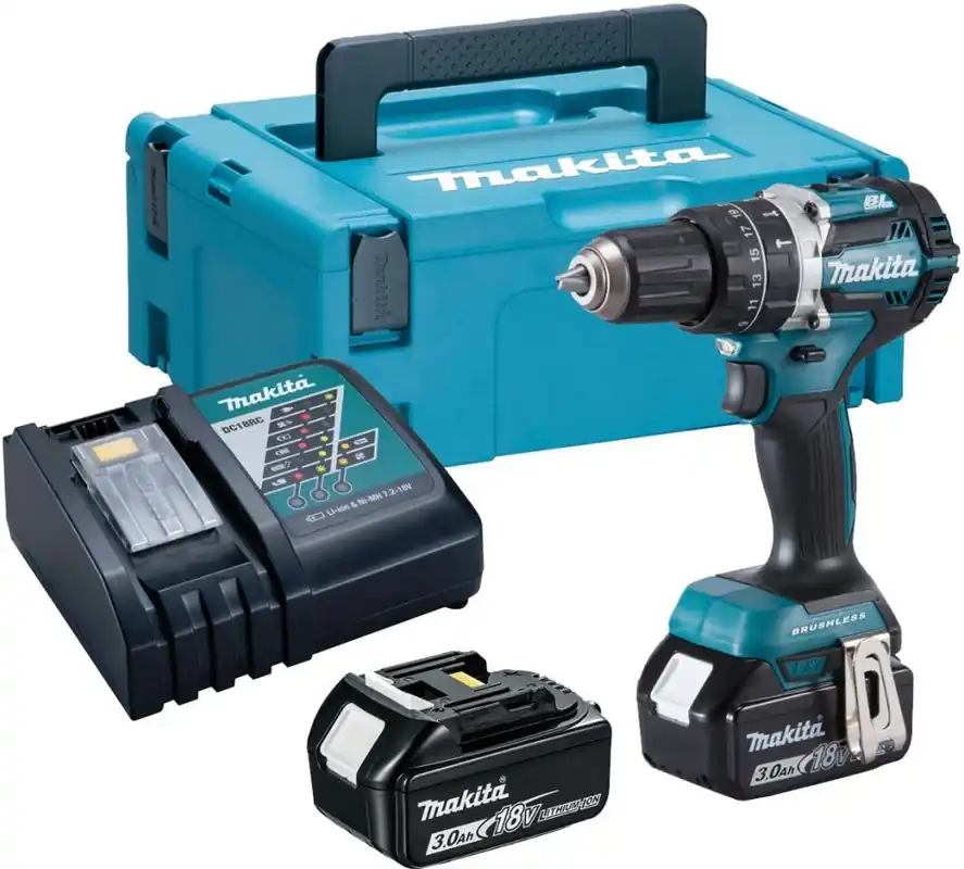 Cenově Výhodný MAKITA DHP484RFJ Aku příklepový vrtací šroubovák 18V/3,0Ah