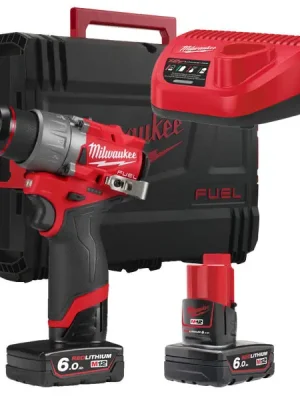 MILWAUKEE M12 FDD2-602X FUEL Aku kompaktní vrtačka 12V / 2x 6,0Ah - 4933479875 Rychlé Dodání