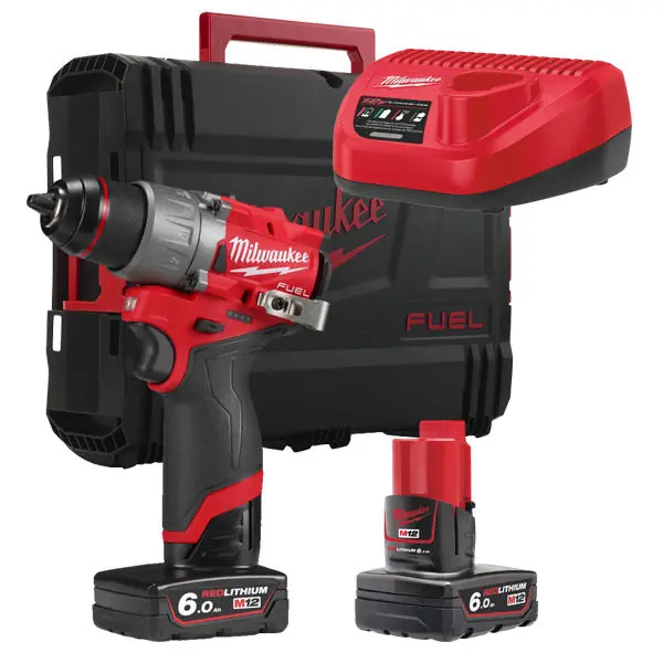 MILWAUKEE M12 FDD2-602X FUEL Aku kompaktní vrtačka 12V / 2x 6,0Ah - 4933479875 Rychlé Dodání