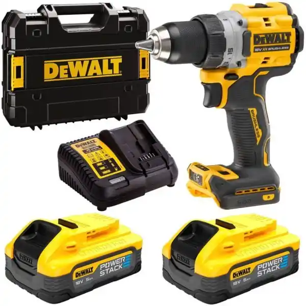 DEWALT DCD800H2T Aku vrtačka 18V; 2x 5,0 Ah Li-Ion; Powerstack Levný