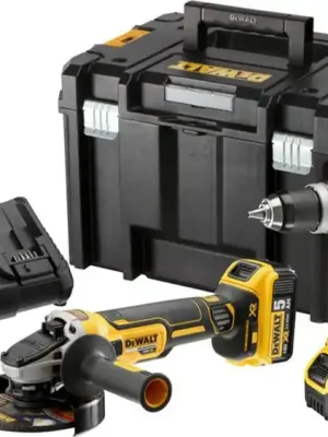 DEWALT DCK2080P2T 2-dílný set aku nářadí příklepová vrtačka + úhlová bruska 18V, 5,0Ah + KUFR Kup Teď