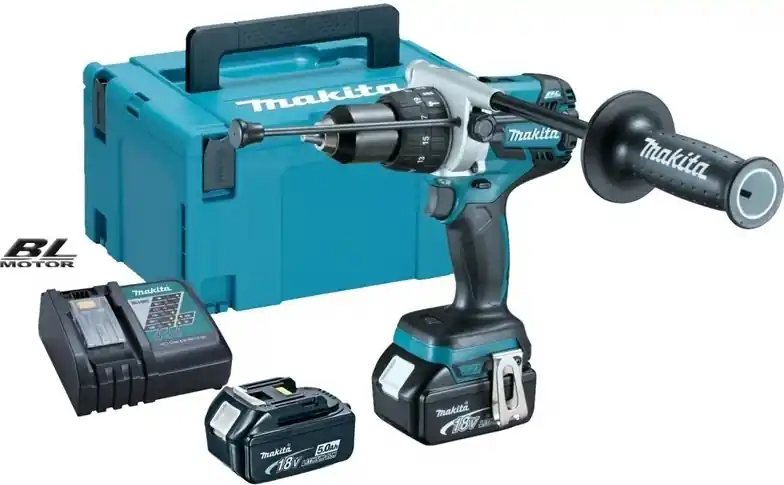 MAKITA DHP481RTJ Aku bezkartáčová příklepová vrtačka 18V / 5,0Ah Finální Výprodej