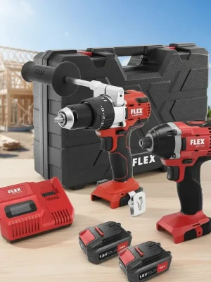 Kup Teď FLEX PD 2G 18.0-EC FS55 aku vrtačka s příklepem + ID 1/4" 18.0-EC aku rázový utahovák 18V + 3x 5,0Ah - 531021