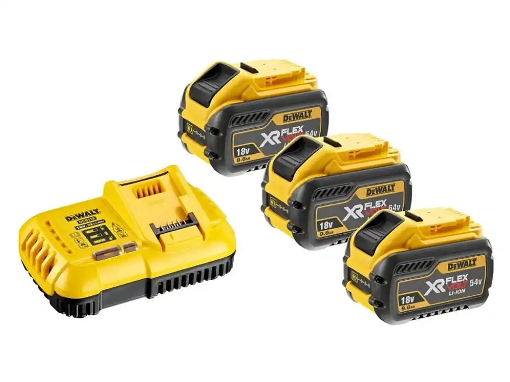 Časově Omezené DEWALT DCB118X3 Set 3x akumulátor DCB547 FLEXVOLT 18/54 V - 9,0 Ah + nabíječka