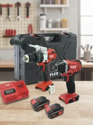 Jen Po Omezenou Doba FLEX PD 2G 18.0-EC FS55 aku vrtačka s příklepem + ID 1/4" 18.0-EC aku rázový utahovák + 2x 5,0Ah - 516236