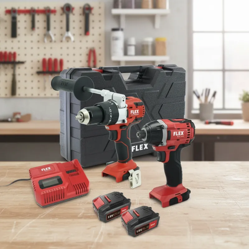 Jen Po Omezenou Doba FLEX PD 2G 18.0-EC FS55 aku vrtačka s příklepem + ID 1/4" 18.0-EC aku rázový utahovák + 2x 5,0Ah - 516236