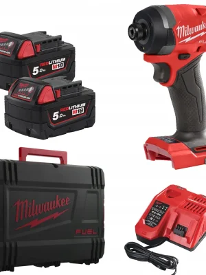 Jen Po Omezenou Doba MILWAUKEE M18 FID3-502X Aku rázový utahovák 18 V; 2x 5,0Ah; 226Nm; 1/4" Hex