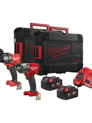 MILWAUKEE M18 FPP2F3-502X set aku nářadí M18 FPD3 + M18 FMTIW2F12 + 2x 5,0Ah - 4933492518 Autentický