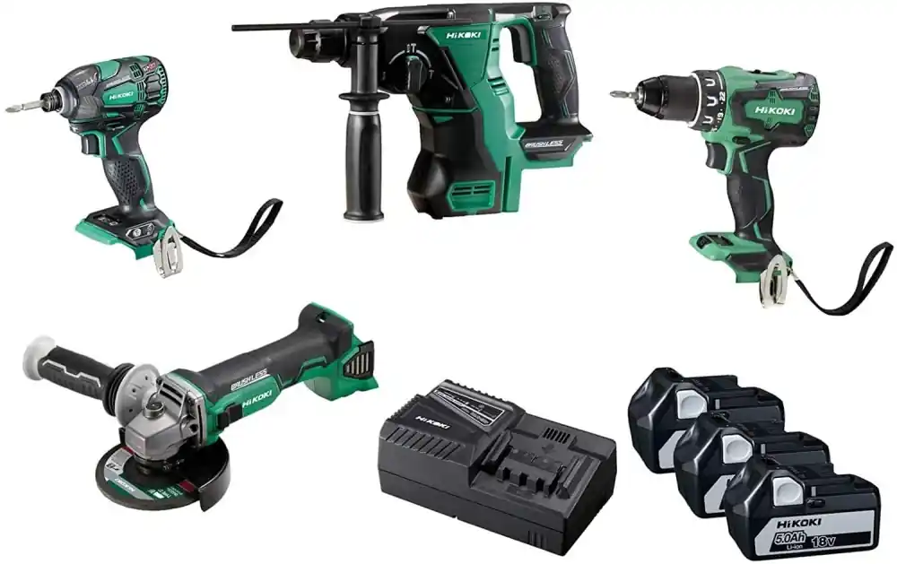 HIKOKI 4-dílný 18V set aku nářadí KC18DG4LWDZ Levný