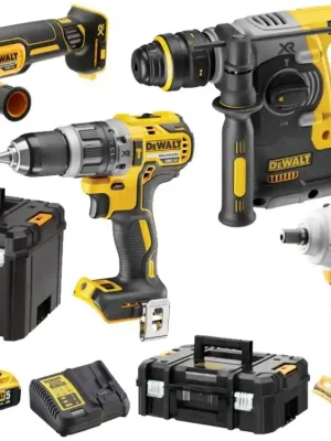 DEWALT DCK428P3T - DVD796 + DCF894 + DCH273 + DCG405 4-dílný set aku nářadí 18 V; 3x 5,0 Ah Odeslání Ihned