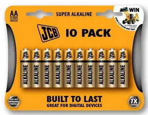 JCB SUPER alkalická baterie AA/LR06, blistr 10 ks Nízká Cena