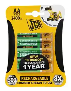 JCB RTU NiMH AA/R06, min.2400mAh, přednabitá baterie, blistr 4ks Kup Teď