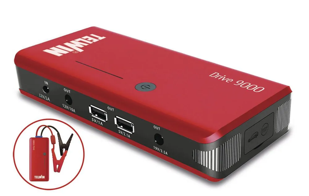 Dokud Zásoby Vydrží TELWIN DRIVE 9000 BOOSTER multifunkční lithiový booster a záložní baterie (jump starter)