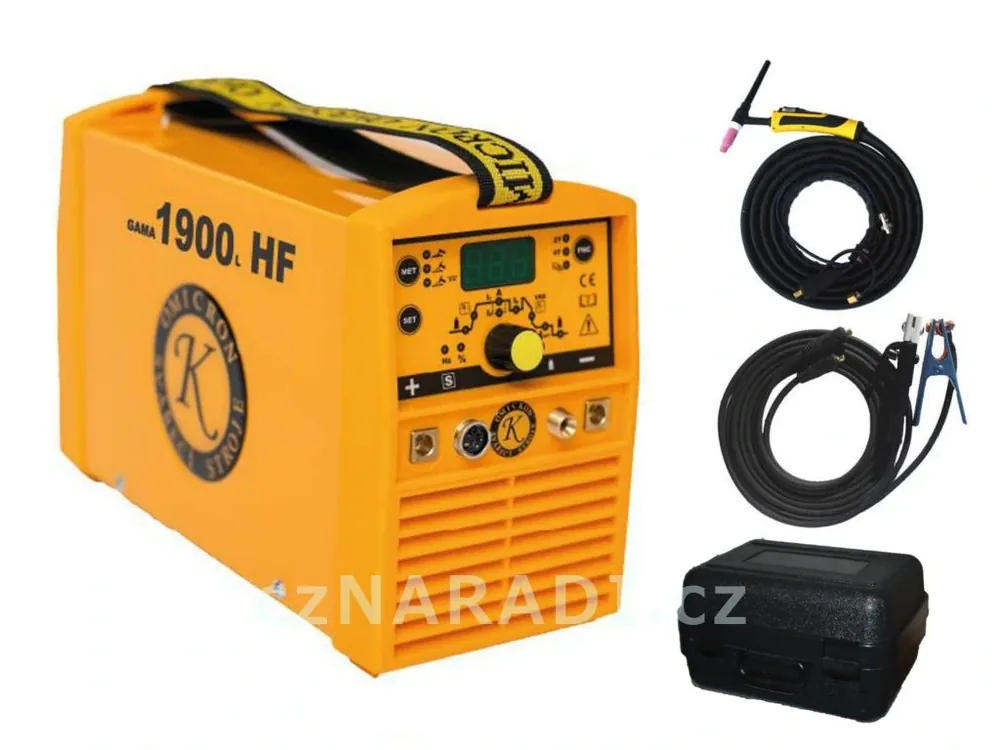 Nejprodávanější GAMA 1900L HF + kabely + TIG hořák + kufr