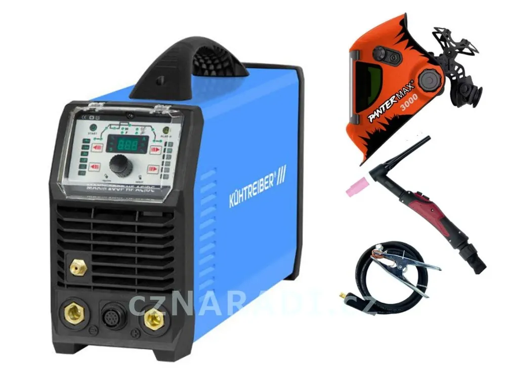 Aktuální MAKin 200 P HF AC/DC + zem + TIG hořák 4m U/D + kukla SET TOP
