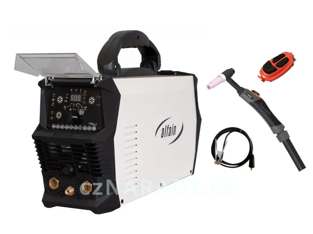 PERUN 200 AC/DC Pulse + TIG hořák PARKER 4m U/D + zem Odeslání Ihned