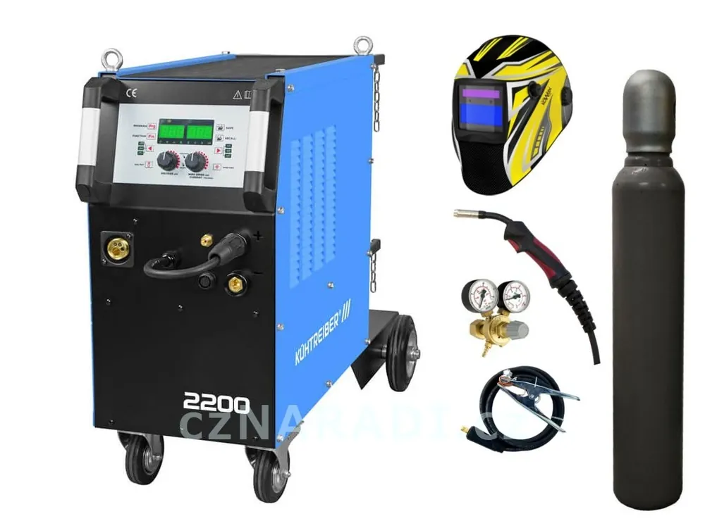 KITin 2200 Multi MIG Synergic + hořák + ventil + kukla + lahev Nejlepší Volba