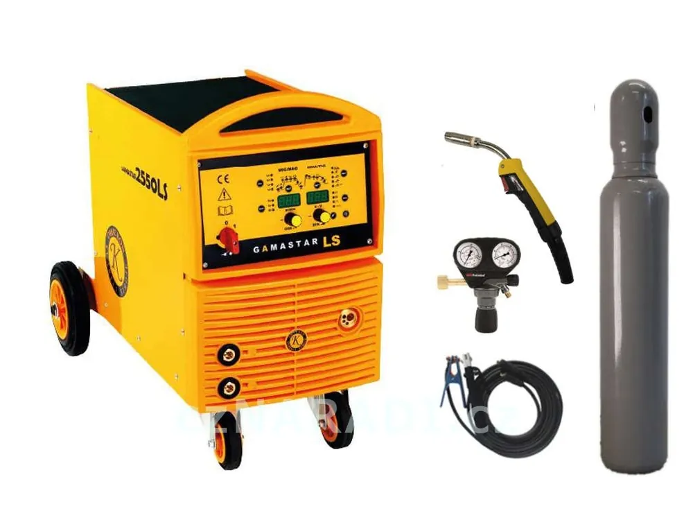 GAMASTAR 2550LS SYNERGIE 4-kl + hořák Binzel + kabely + lahev Co2, záruka 3 roky Ověřený