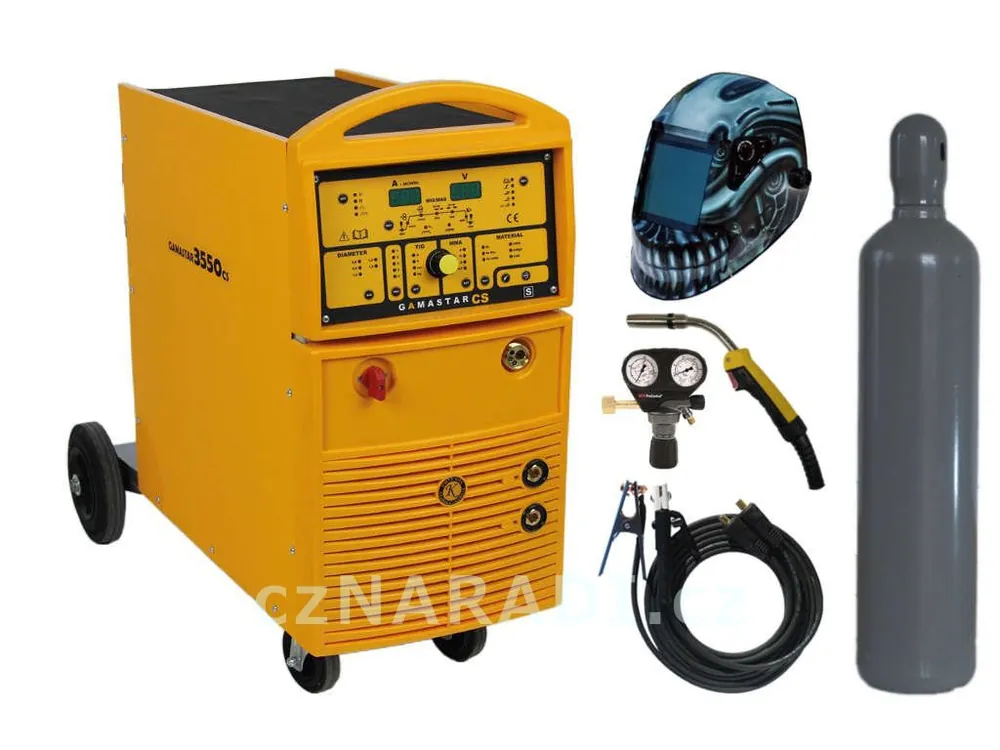 GAMASTAR 3550CS SYNERGIE 4-kl + hořák + kabely + red. ventil + kukla Predator + lahev, záruka 3 roky Levný