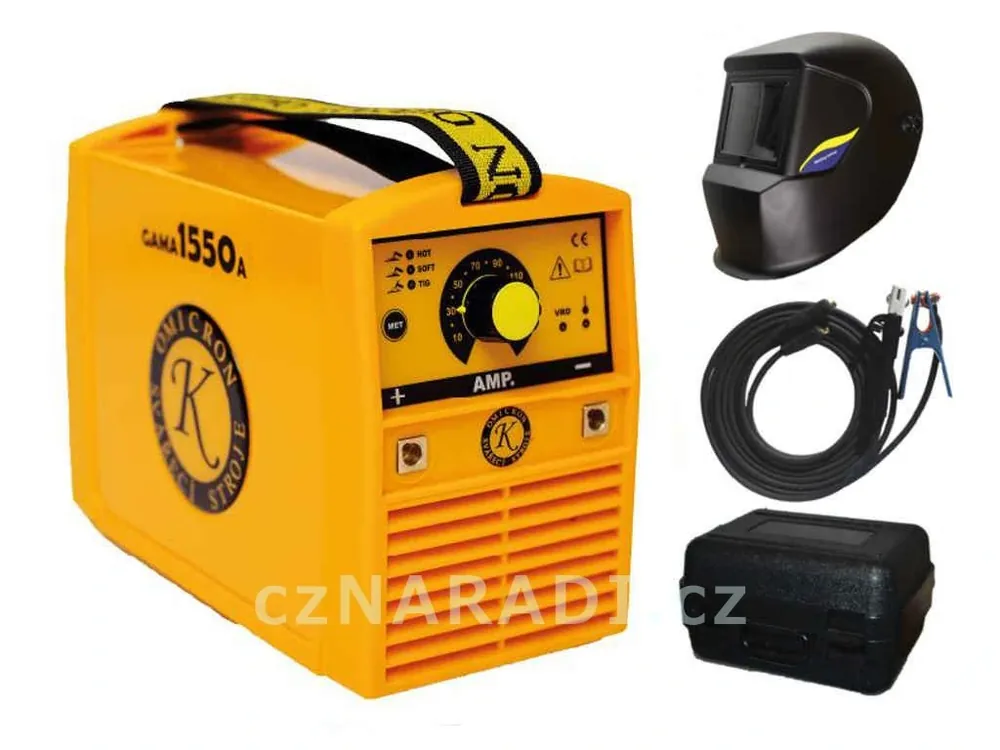 Značkový GAMA 1550A + kabely 25/3m + maska + kufr, záruka 3+2 roky